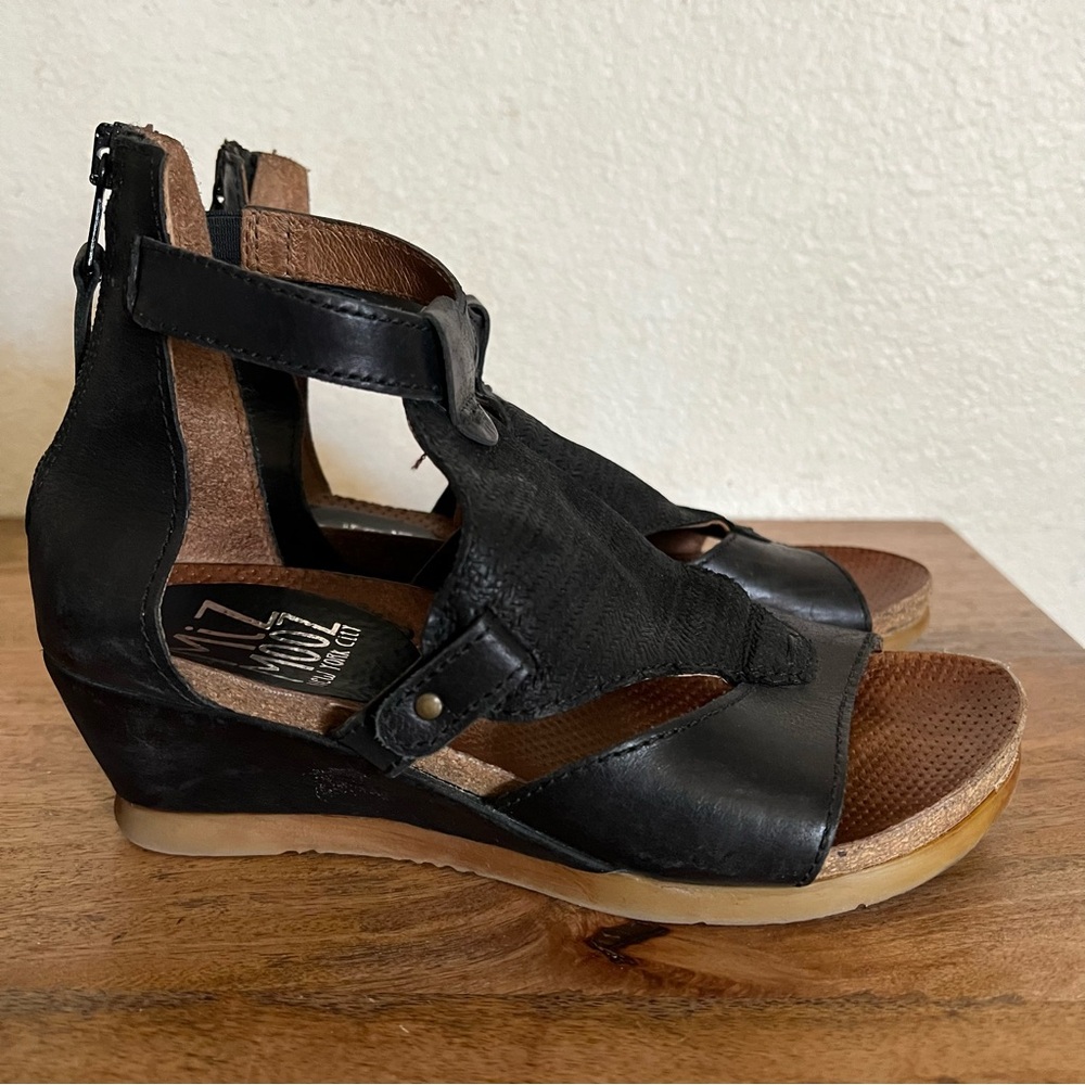 Miz Mooz Maisie Wedge Sandals
- Black Size 6